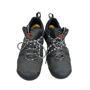 Keen men’s brown gray hiking shoes canvas/rubber/water proof 11 SKU 2941